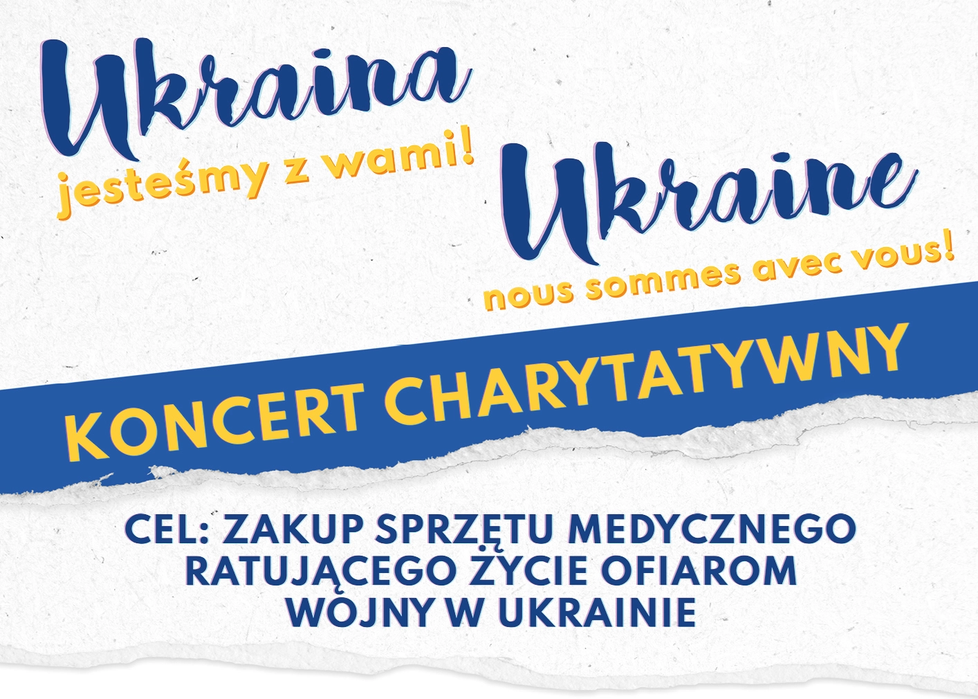 Zdjęcie przedstawiające projekt: Ukraina – jesteśmy z Wami!